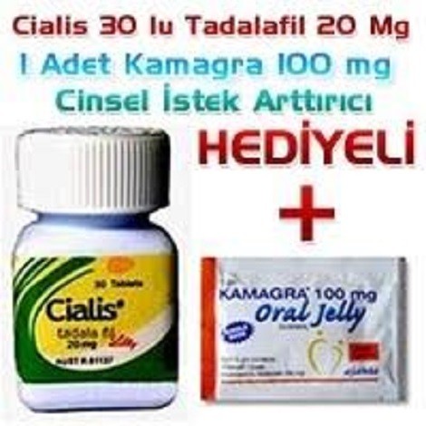 Cialis Tadalafil 20 mg 30 lu Adet Tablet + Kamagra Jel 100 mg